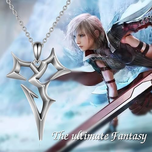 Final Fantasy X Necklace 925 Sterling Silver Tidus Zanarkand Abes