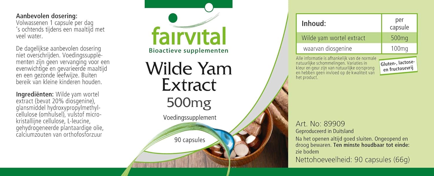 Wild Yam Extrakt Kapseln 500mg Hochdosiert Vegan 90 Kapseln Standardisiert Auf 20 Diosgenin Amazon De Drogerie Korperpflege