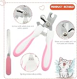 Crafterlife 6pcs Rabbit Grooming Kit Red with Brushes Nail Clipper view 6