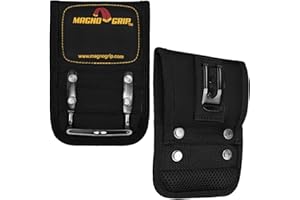 MagnoGrip Pro Hammer Holster with Magnetic Storage - Durable 1680D Ballistic Polyester, Steel Angled Loop for Hammers, Nail &