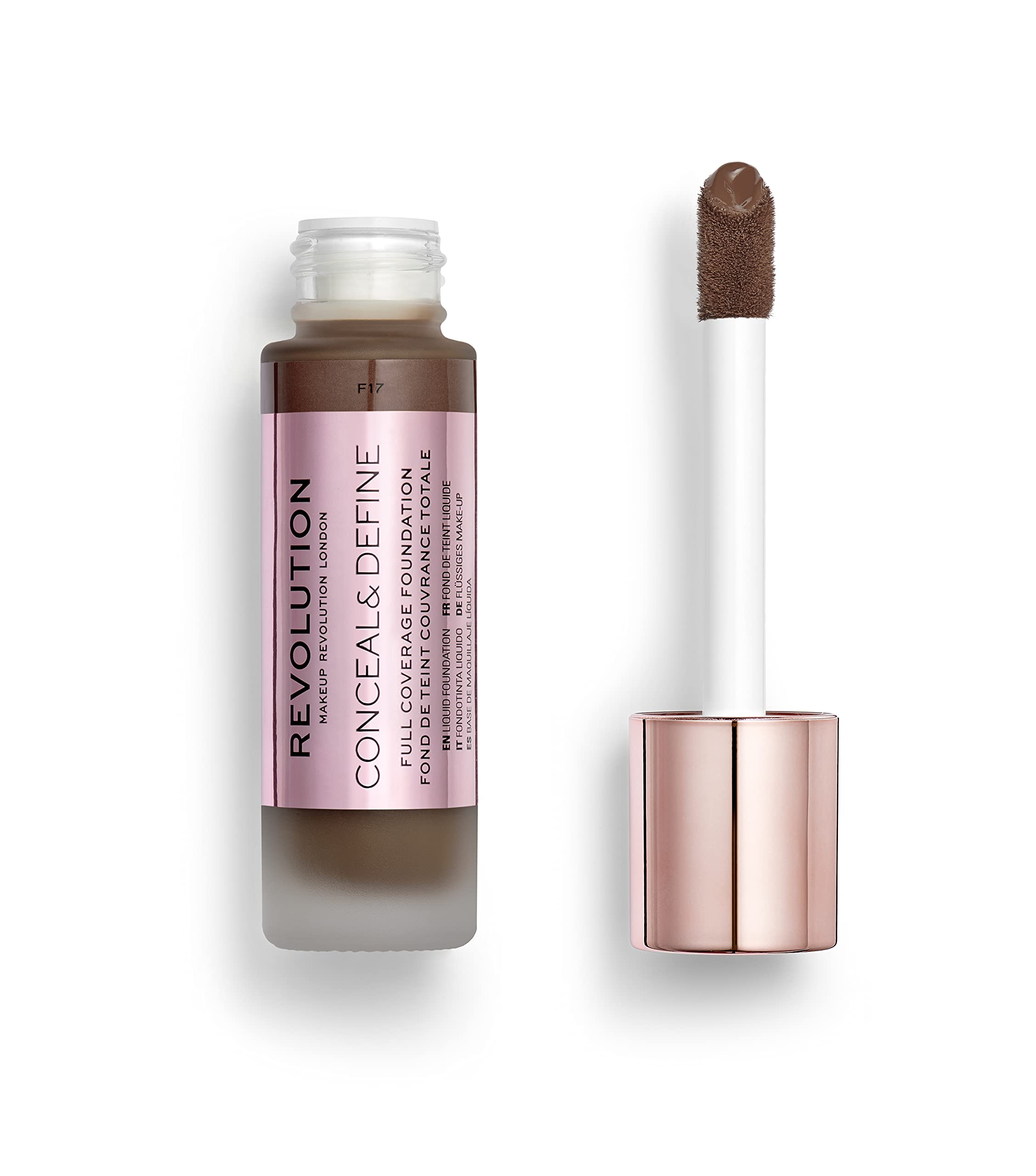 Revolution Beauty London, Conceal and Define, Foundation, F17, 23ml