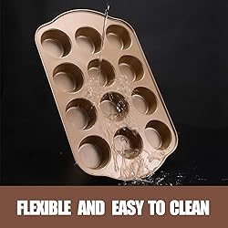 JOHO BAKING Nonstick Muffin Pan 12, Large Cupcake