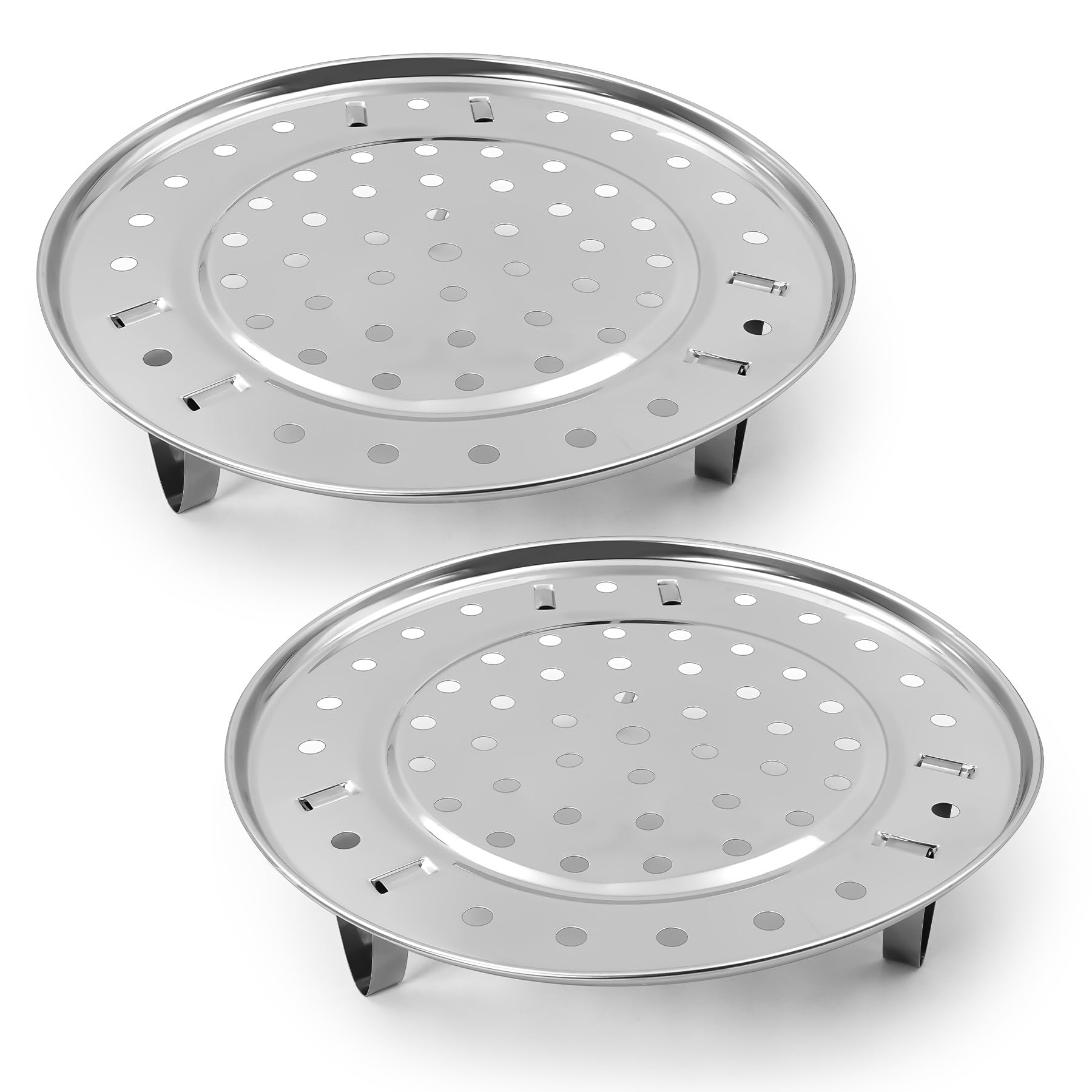 Photo 1 of **ONLY ONE**
8.5 Inch Stainless Steel Steamer Rack - Steam Tray with Removable Legs for Cooking, Baking, and Instant Pot - Multi-functional Steaming Basket for Vegetables, Dumplings and Seafood(2 Pack)