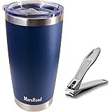 MarsRoad Bundles Set - 2 pack: A 20oz Stainless Steel Tumbler Vacuum Insulated Double Wall Travel Coffee Mug With Splash Proo
