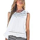 Bestpriceam® Womens Summer Lace Chiffon Vest Tank Tops (S)
