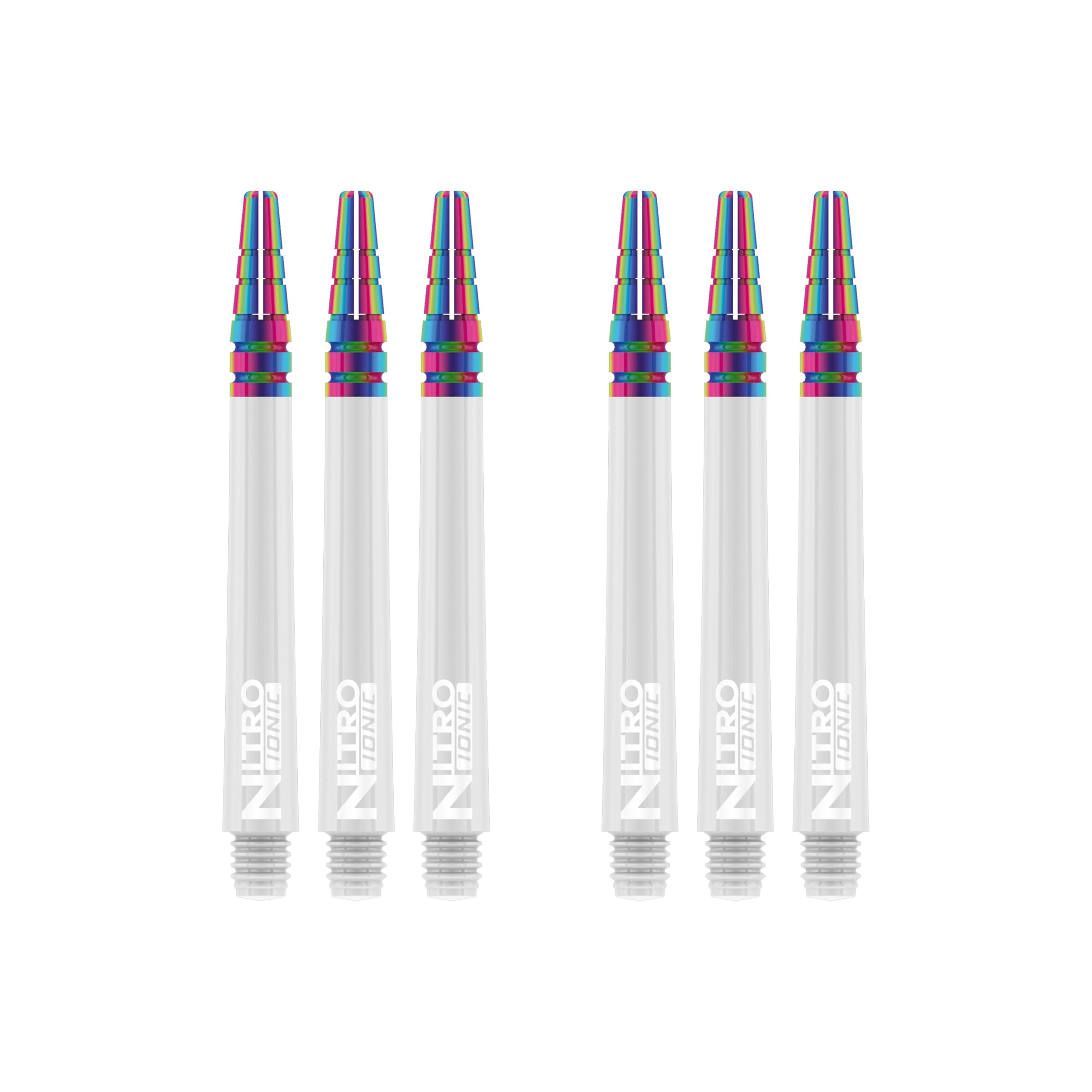 RED DRAGON Nitrotech Ionic Medium Stems - White - 2 sets per pack (6 Stems in total)