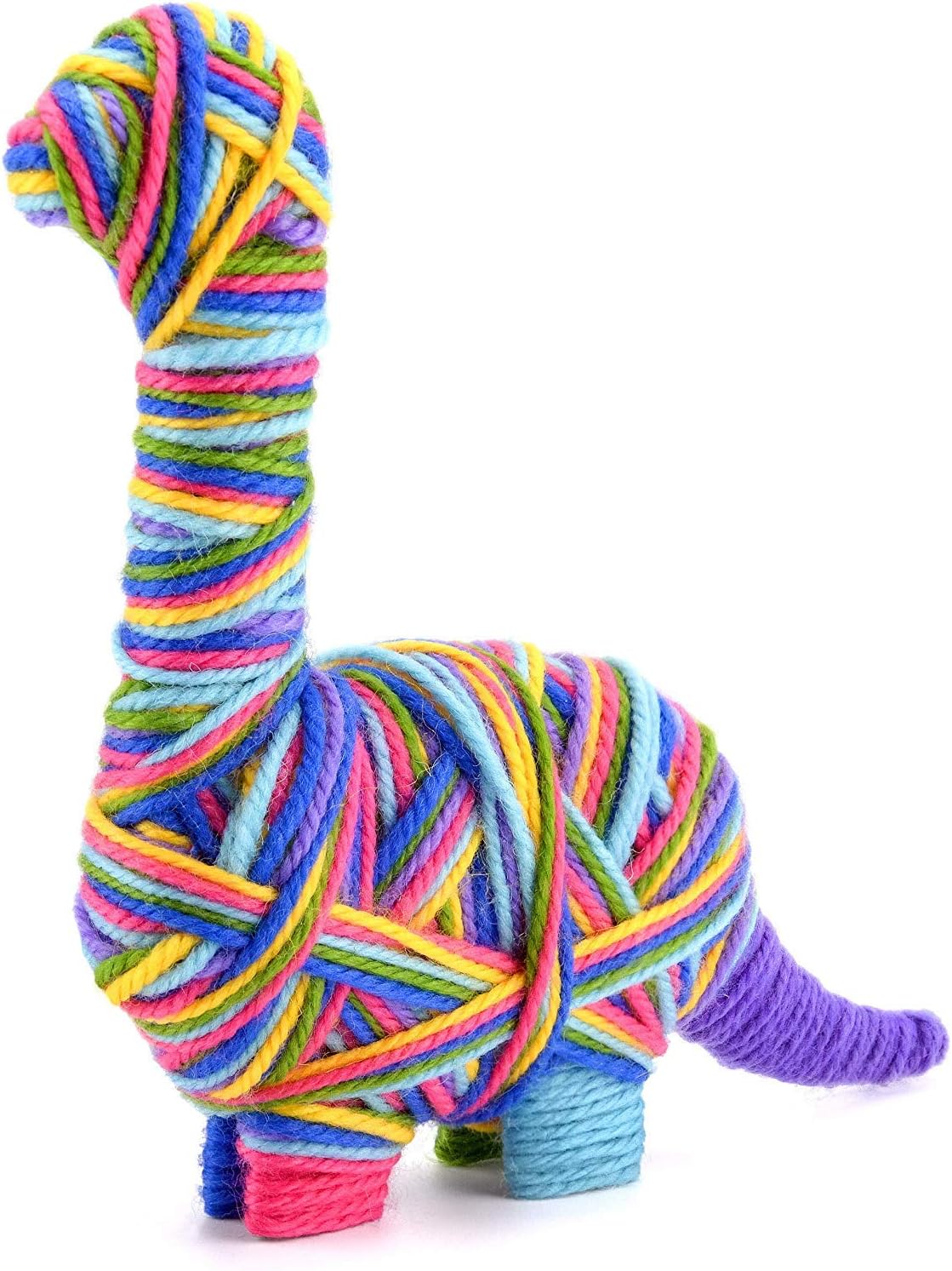 Made It! Yarn Animal Craft Kits for Kids Yarn Dinosaur, Multicolor - Image 4