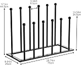 pickpiff Free Standing Shoe Rack Black Metal Holds 6 Pairs Boots view 5