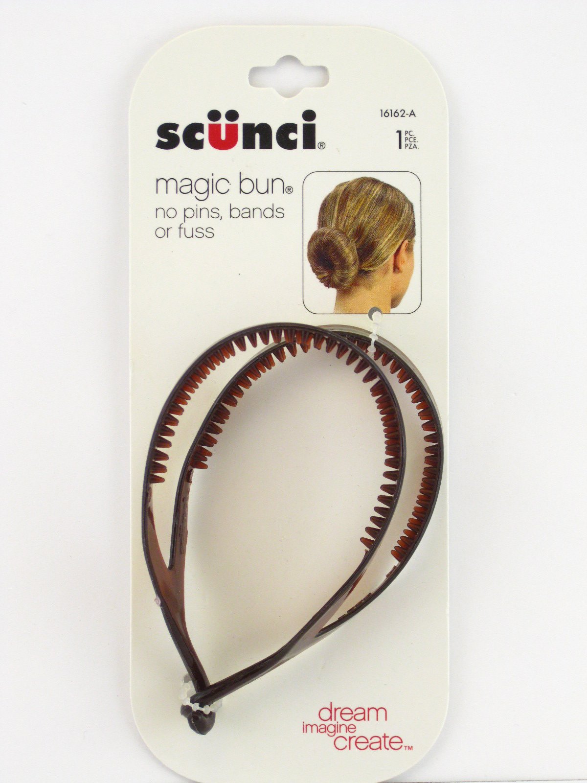 3 Pcs Brown Black Burgundy Plastic Magic Bun Maker Curler