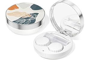 LISHAE Contact Lens Case/Travel Contact Case, Portable Contact Lens Case Portable Contact Box with Mirror Tweezers Remover Solution Bottle for Daily Travel Outdoor