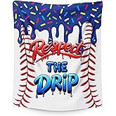 Baseball Throw Blanket Kids Blanket for Boys 3-6 Gift for Kids Teens Player, Cozy Dark Blue Warm Flannel 50 x 40 Inches Throws for Sofa Trip Chair