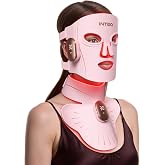 Red Light Therapy Mask for Face &amp; Neck, 850nm NIR &amp; 660nm Red LED, 4 Modes | 680 LEDs, 2000mAh Cordless LED Face Mask, Timer, Full Face Coverage, Skincare at Home &amp; Travel