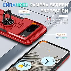 CASEJEEN for Google Pixel 8 Case 5G with 2 Tempered