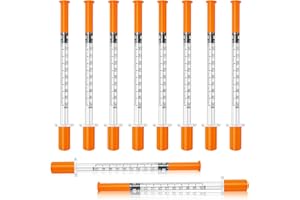 KOLHOFFR U-100 Jeringas con agujas para inyectar, 30G 1ml/cc 5/16" (8mm) jeringas de insulina, Pack of 100.