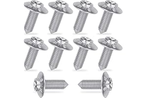 GZDLMOTO M5 Fairing Bolt Kit for BMW Motorbike Windshield Body Fairing Screws Fits for S1000R S1000RR S1000XR R1200GS LC ADV R1250GS R1200RT R1250 Seat Bolts (Chrome, M5 x 14)