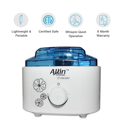 Allin Exporters Ultrasonic Humidifier 7 Color Led Light Auto Changing - Cool Mist Water Bottle