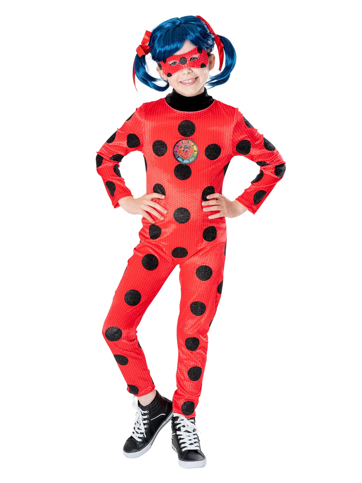 Rubies 3015057-8000 Miraculous Ladybug Premium Child Costume Fancy Dress, Boys, Girls, Multi, Age 7-8 Years Halloween