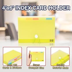 H4D 4x6 Index Card Case with 100 Heavyweight Ruled
