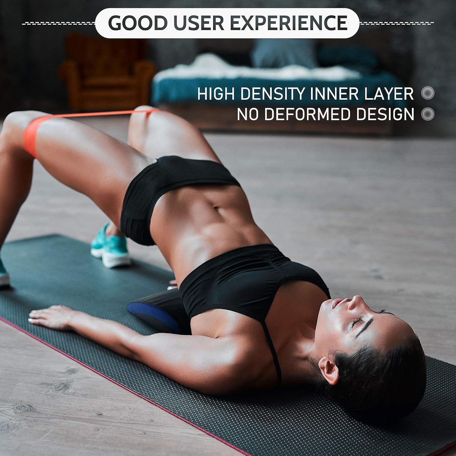 RitFit Abdominal Exercise Mat, Sit Up Pad for Back Support, Core Trainer Mat for Body Workout in Office, Home and Gym. : Sports & Outdoors
