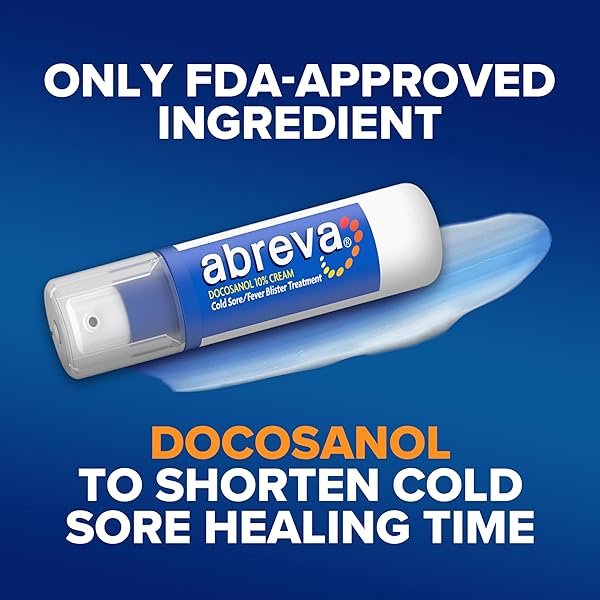 ABREVA 10 PERCENT DOCOSANOL COLD SORE TREATMENT, TREATS YOUR FEVER BLISTER IN 2.5 DAYS – 0.07 OZ PUMP