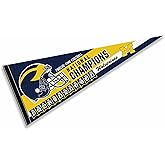 Michigan Team University Wolverines 12 Time Football National Champions Pennant Banner Flag