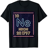 Neon Element Purple Periodic Table Chemistry Nerd Gift T-Shirt