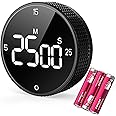 AllBean Cooking Timer, Magnetic Kitchen timers for Cooking with Loud Alarm, Battery Included, Large LED Display Countdown/Countup Timer, Preset 5/15/25 Mins, 3 Brightness for Baking Grilling Studying