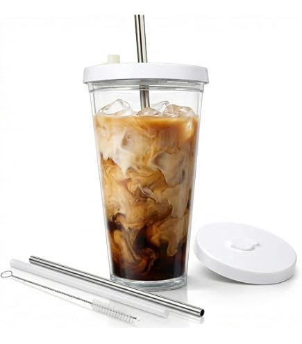 Amazon.com | Starbucks 15 Pack Bundle - Reusable Frosted 24 oz Cold Cup  with Lid and Green Straw w/Stopper: Tumblers & Water Glasses