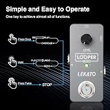 LEKATO Guitar Loop Pedal 5 Minutes Unlimited Overdub USB 24-Bit Looper view 2