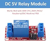 AEDIKO 4pcs Relay Module 5V 1 Channel With Optocoupler Isolation High/Low view 2