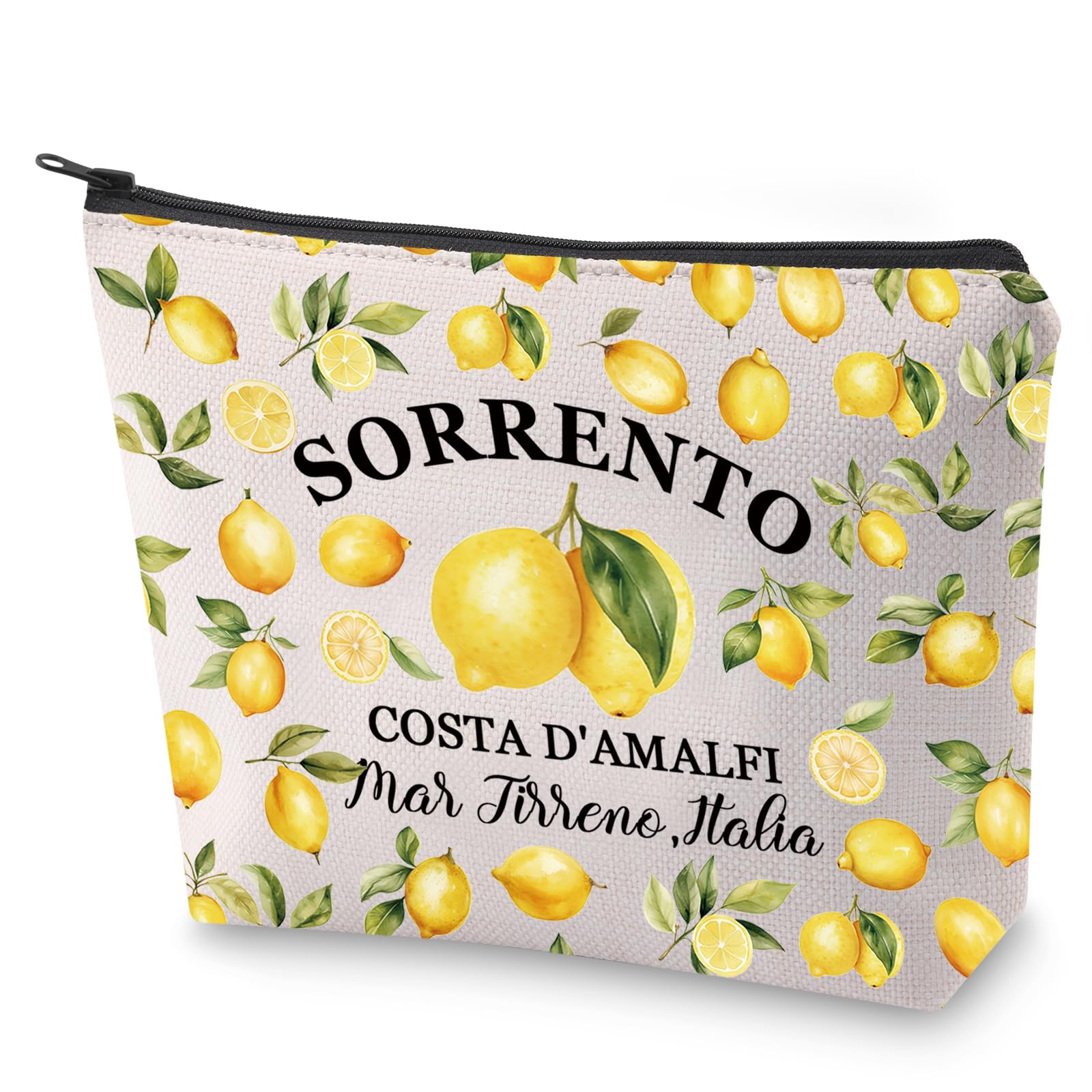 Sorrento Lemons Cosmetic Bag Southern Italy Gift Sorrento Travel Makeup Bag Italy Lover Gift (Sorrento)