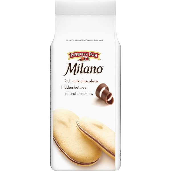 PEPPERIDGE FARM MILANO MILK CHOCOLATE COOKIES, 6 OZ BAG (15 COOKIES)