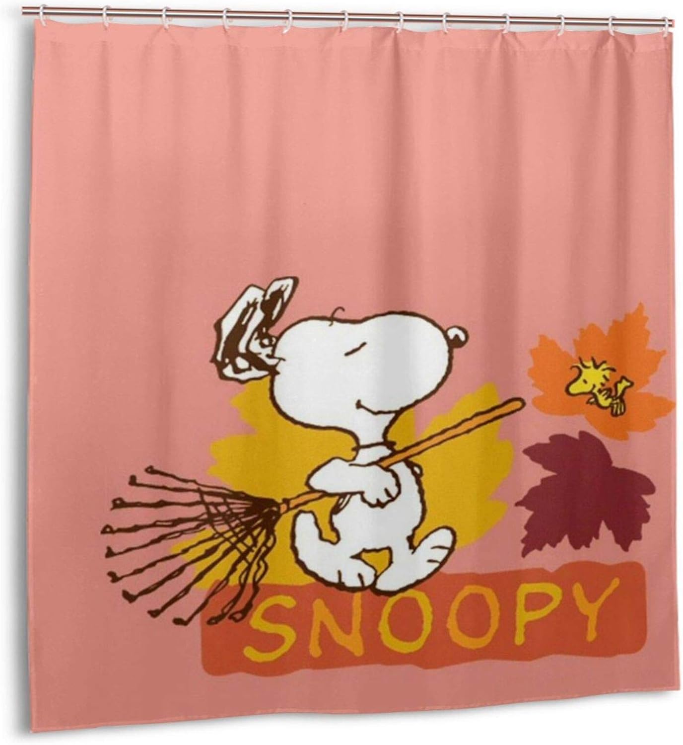 Amazon Co Jp 壁紙1スヌーピー シャワーカーテン 防カビ 防水 軽量 速乾 取付簡単 おしゃれ かわいい 遮光 浴室カーテン 1x1cm ホーム キッチン