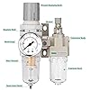 1/2" NPT Compressed Air Filter Regulator Lubricactor Combo, Air