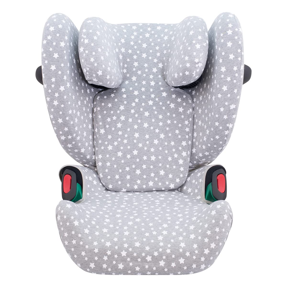 JYOKO Kids Baby Car Seat Cover Liner Made Cotton Compatible with Cybex Solution G I-Size (White Star)