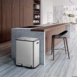 EKO EcoCasa 30L+30L Dual Trash Can with Recycle
