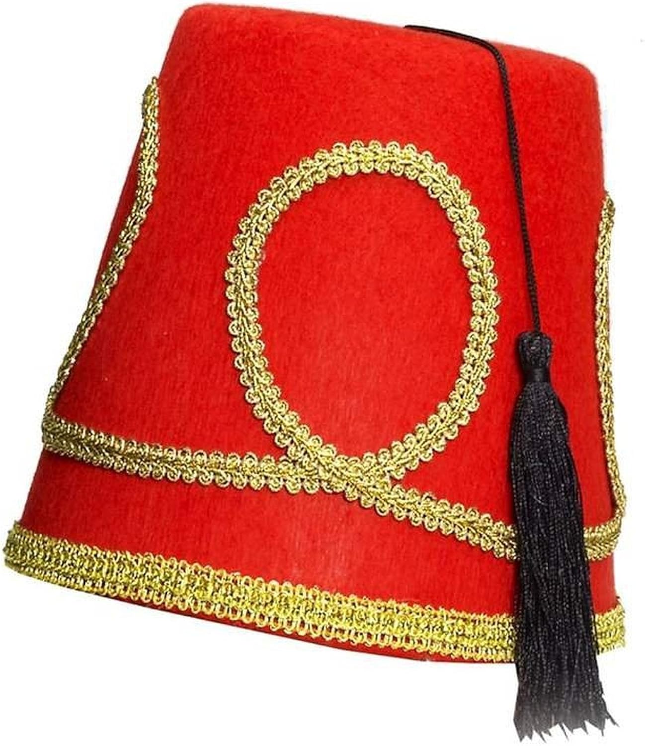 Red Fez Felt Hat Deluxe Edition Clothing