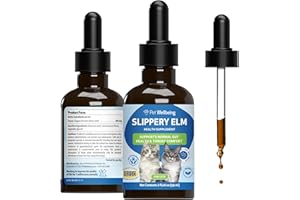 Pet Wellbeing Slippery Elm for Cats - Organic Herb, Supports Healthy Digestive Tract, Gut Lining, Throat Comfort, Lower Urina