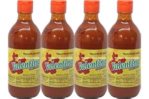 VALUBNDL: Valentina Mexican Hot Sauce (4-Pack) – Four 355ml (12oz) Bottles – Classic Yellow Label Regular Salsa Picante – VAL