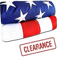 American Flag - Heavy-Duty US Flag - Embroidered Stars - Nylon USA Flag Built for Outdoors - Sewn Stripes - UV…