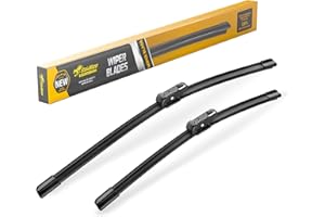 Raidbee® 26"+20" Windshield Wiper Blades Automotive Replacement for Tesla Model 3 2023 2022 2021 2020 2019 2018 2017/Tesla Model Y 2023 2022 2021 2020 – Genuine OEM Quality (Set of 2) Top Lock