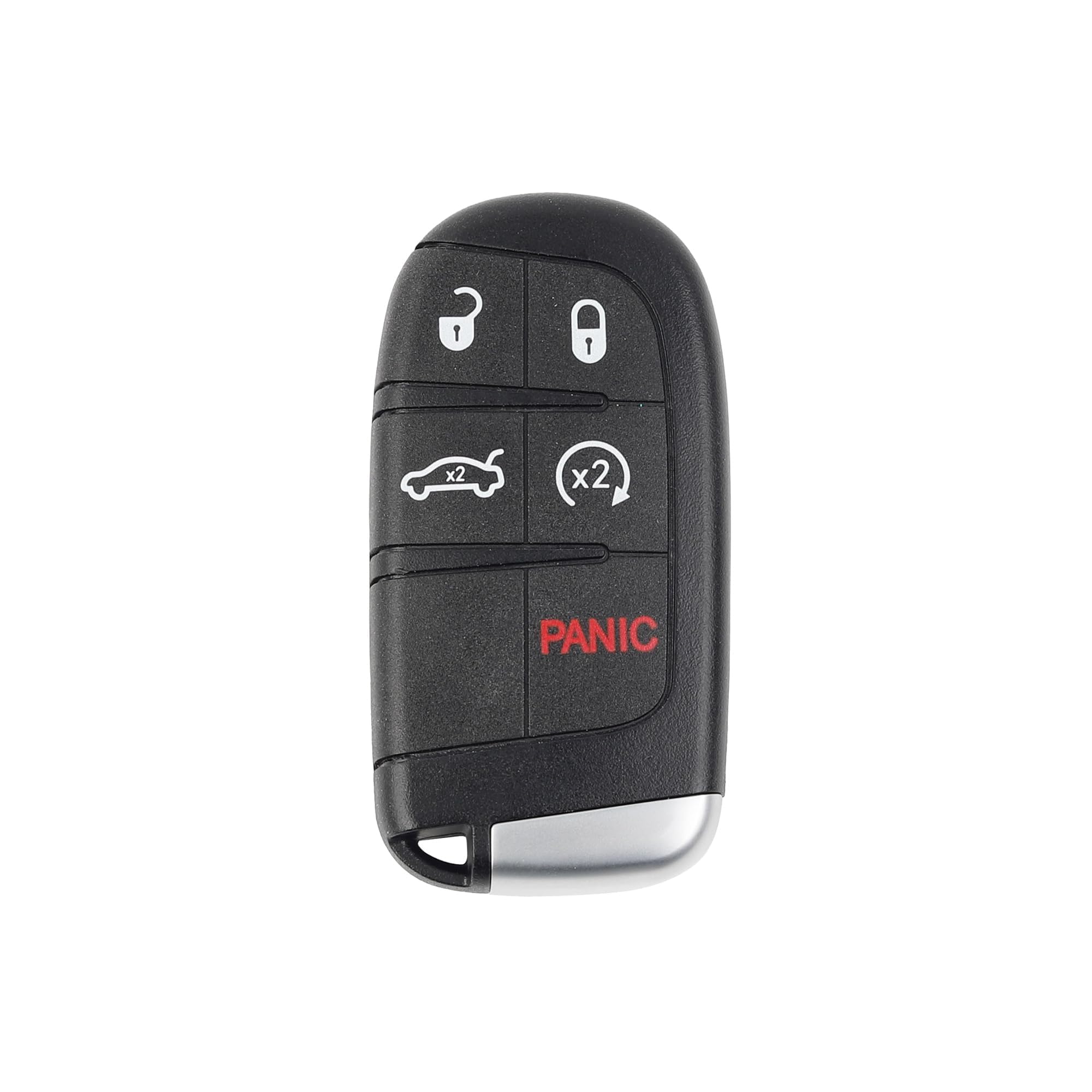 Photo 1 of *BUTTON FACES ARE WORN* Dasbecan Key Fob Replacement Smart Remote Control Keyless Entry Compatible with Chrysler 200 2015-2017 Chrysler 300 Dodge Challenger Charger 2019-2021 5 Buttons Replace# 68155687AB, M3M-40821302