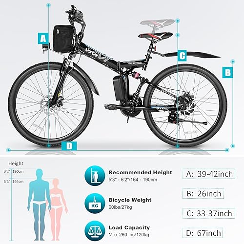 Vivi M026TGB Electric Bike 26