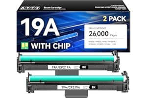 CAINK 19A CF219A Drum Unit (Not Toner) 2-Pack Black High Yield Replacement for HP 19A CF219A Imaging Drum Compatible with HP Laserjet Pro MFP M130a M130fn M130fw M130nw M102a M102w Printer M130 M102 Copier