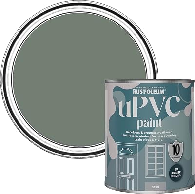 Rust-Oleum Green uPVC Door and Window Paint Satin Serenity 750ml