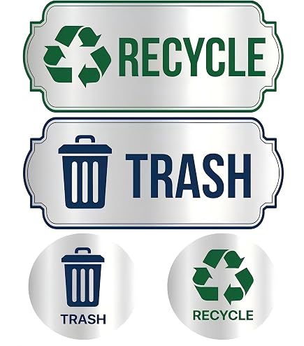 Amazon.com: Locmorly Aluminum Sign, Recycle Only No Trash Sign