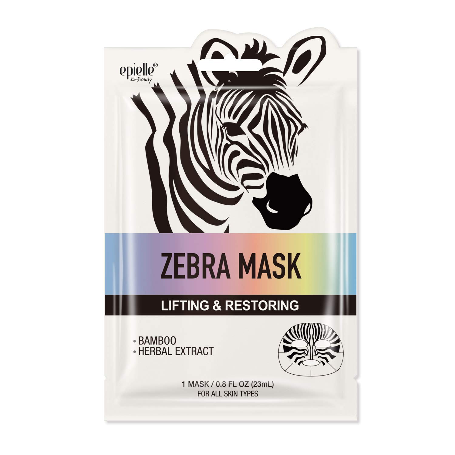 Epielle Character Sheet Masks | Dalmatian, Zebra, Cat, Shark, Narwhal, Mermaid Scale | Korean Beauty Mask -For All Skin Types, (Pack of 6) : Beauty