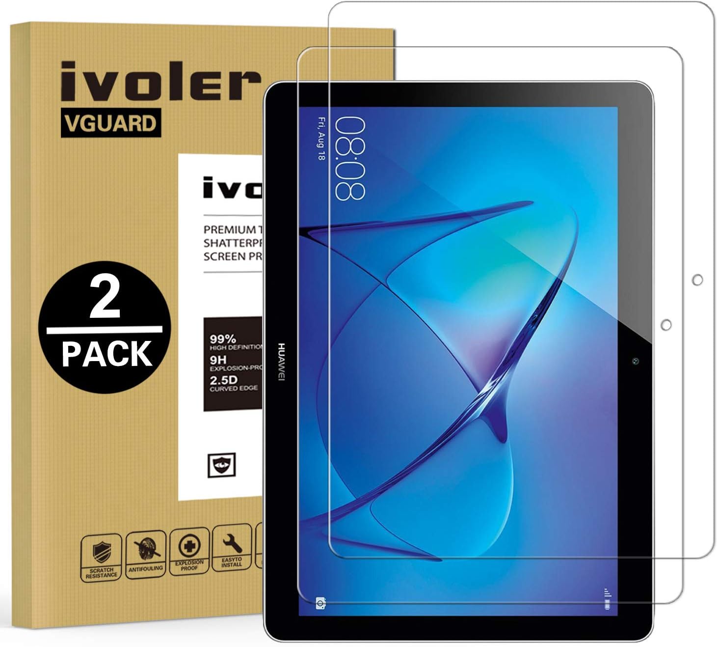 iVoler Huawei Mediapad T3 10 Screen Protector, Premium Amazon.co.uk