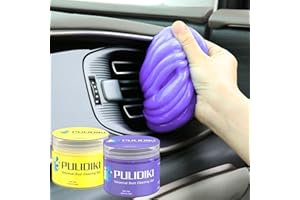 PULIDIKI Car Cleaning Gel for Car Cleaning Putty Car Slime Car Putty Detailing Putty Auto Detail Tools Car Interior Cleaner Automotive Cleaning Kits Keyboard Cleaner Purple Yellow (2Pack)