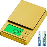 1000g Gram Scale, Diyife 0.01g Precision Pocket Scale with Backlit LCD | 7 Units, Protective Cover, Tare Function, Digital Jewelry Scale for Gold, Gem, Battery Included, Gold